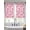 Pink White, variant on Navy Blue Christmas Sheer Curtains 45 Inch Length 2 Panels Set, Snowflake Snowman Xmas Christmas Voile Window Treatment Rod Pocket Small Kitchen Curtains Drapes for Bedroom 52"x45"x2