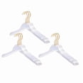 thumbnail image 1 of 15 Perchas Transparentes para Ropa Con Gancho Dorado, Perchero Transparente para Ropa Con Muescas para Niñas Pequeñas, 1 of 6