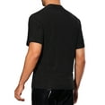 thumbnail image 3 of INSPIRE CHIC Metallic T-Shirts for Men's Mock Neck Short Sleeve Party Glitter Tees Sparkly T Shirts, 3 of 4