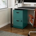 thumbnail image 2 of 2 Drawer File Cabinet with Lock, Office File Cabinet with Drawers for Under Desk, Small Filling Cabinet for Home Office, Green, Assembly Required, 2 of 17