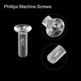 thumbnail image 4 of Uxcell M6x20mm Plastic Phillips Machine Screws, PC Flat Head Machine Bolts 25 Pack, 4 of 4