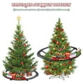 thumbnail image 4 of Preschool Train Toys Christmas Decorations Around Christmas Trees Trains With Lights And Sounds Battery Powered Locomotive Engine Tracks Color Cubes Christmas Board Games for Children Building Sticks, 4 of 4