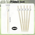 thumbnail image 2 of 100 Pcs Golf Ball Cocktail Picks, GIXUSIL 4.7 inch Golf Themed Fruit Bamboo Toothpick Party Toothpicks for Appetizer Skewers Holiday Cocktail Decorations for Party Supplies, 2 of 7