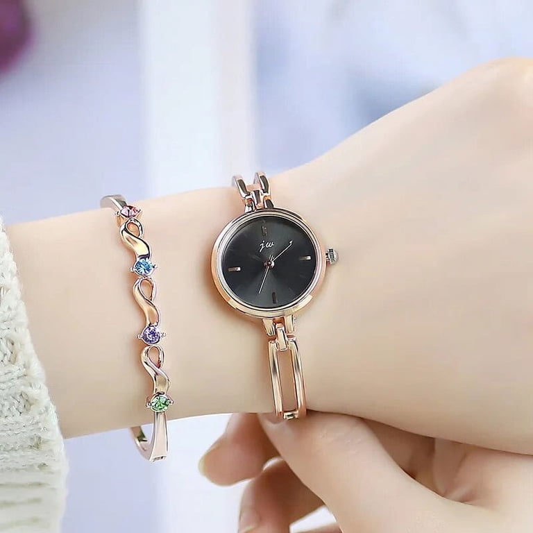 Fashion Small Dial Rose Gold Women Watches Luxury Alloy 