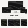 thumbnail image 2 of 100% Blackout Curtains for Bedroom,Set of 2 Panels,108inch Length Faux Linen Thermal Insulated Back Tab Drapes with Room Darkening,50"Wx108"L,Black, 2 of 7