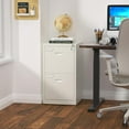 FETON Two Drawer Vertical Filing with Lock & Key, Home Office