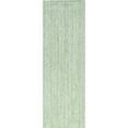 thumbnail image 3 of nuLOOM Rigo Hand Woven Farmhouse Jute Runner Rug, 2' 6" x 6', Green, 3 of 14