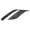 Black, variant on APS Compatible with Chevy Equinox 2010-2015 Main Upper Stainless Steel Black 8x6 Horizontal Billet Grille Insert C66738J