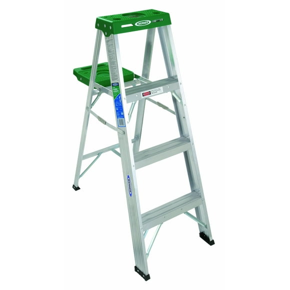 Werner 354 stepladders, 4 feet, Green,red