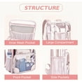 thumbnail image 3 of DAKIMOE Clear Backpack for School Stadium Bookbag Transparent Book Bag Large 17'', 3 of 6