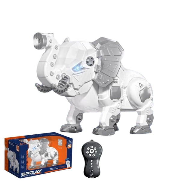 TQEHS Araña de control remoto, robot araña RC realista, libélula de control remoto, elefante de control remoto, con spray/luz/música, juguete de control remoto inalámbrico para niños, tarántula RC con