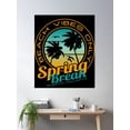 thumbnail image 2 of Spring Break Beach Vibes Only Puerto Vallarta Mexico Poster Wall Art, Modern Wall Decor, 24x36 UNFRAMED, 2 of 3