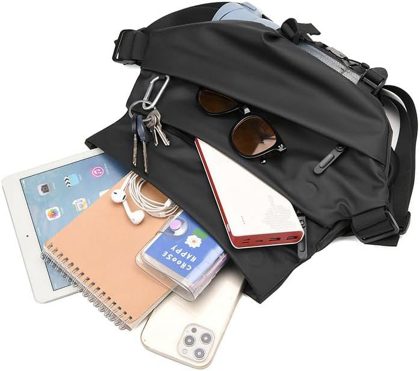 バッグ INSILENCE Obsidian Crossbag CHARCOAL Obsidian Sling Bag,Multipurpose Stylish Crossbody Bag, Quick