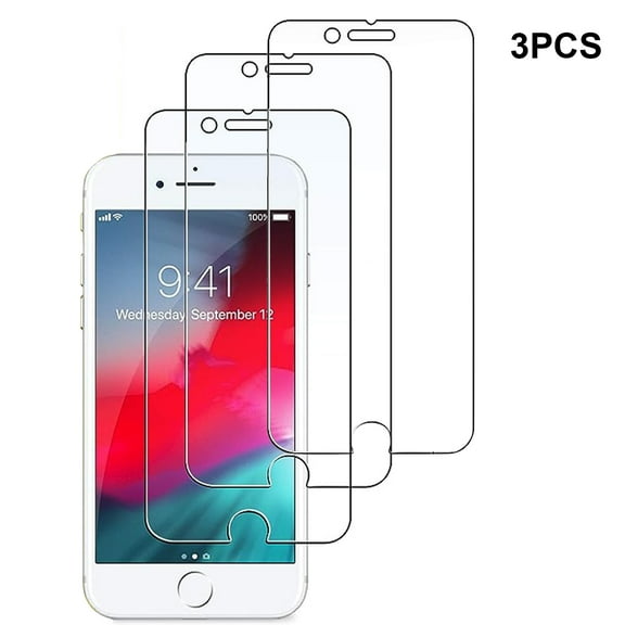 TECH CIRCLE 3 Pack for Apple iPhone 7/8/SE Screen Protector, Tempered Glass HD Clear 9H Hardness Protector Film for iPhone 7/8/SE, Anti Scratch Bubble Free Easy Installation Case Friendly,Clear