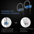 thumbnail image 4 of Mpow Bluetooth Headphones, IPX7 Waterproof In-ear Earbuds, Wireless Sports Earphones for Gym Running Cycling Workout (Grey and Blue), 4 of 8