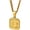 D, variant on Personalized Embossed Initial A-Z Pendant Necklace for Women Men | Sunburst Textured Square Letter Charm, Gold Plated Stainless Steel, Hip Hop Thin Cable Stackable Accessory