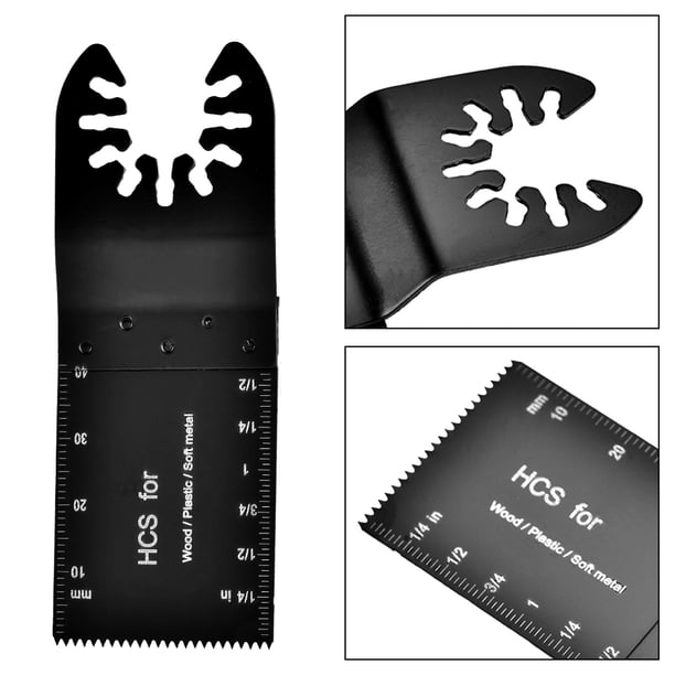 11-Piece Oscillating Multitool Blade Set – Carbon Steel, Quick-Release Universal Saw Blades For Wood, Plastic, Metal & More
