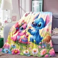 thumbnail image 3 of Cartoon Cute Stich Blanket, 3D Printing Lilo & Strong Soft and Comfortable Children's Nap Sleeping Blanket, Bedding, 3 of 5
