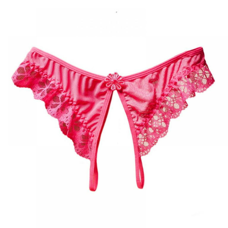 Fashion Women's G-String T-Back Butterfly Embroidery Thong Ladies Sexy  Panties Red
