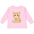 thumbnail image 3 of Inktastic Retro Kitty Cat Flowered Girls Long Sleeve Toddler T-Shirt, 3 of 5