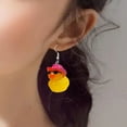 thumbnail image 4 of Fashionable Duck Keychain/Ear Pendant Decoration Fashion forward Keyring Pendant Elegant Duck Dangle Earrings Accessory, 4 of 8