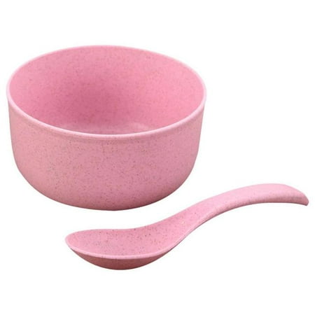

UMMH Bowl Household Tableware Wheat Straw Rice Bowl Japanese Ramen Bowl Dessert Bowl Instant Noodle Soup Bowl With Spoon