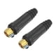 thumbnail image 1 of TIG Soldadura Cable Panel Conector Zócalo Rápido Montaje DKJ 35-50, Negro, 2uds, 1 of 4