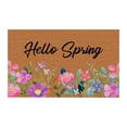 thumbnail image 2 of Spring Floral Decor Welcome Entrance Door Mat, Doormat for Front Door, Non- Backing,Hello Summer Flower Home Decoration Non- Indoor Outdoor Front Doormats Rug 23.6x15.7Inch, 2 of 6