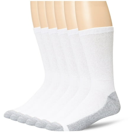 Hanes - Hanes Men's 6-Pack Cushion Crew Socks (12-14 / Shoe: 13-15 ...