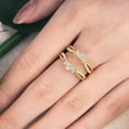 thumbnail image 3 of Gems Jewels 925 Sterling Silver 2.00 Ct Round Cut White Diamond Engagement Thanksgiving Christmas Enhancer Guard Wrap Ring 14K Yellow Gold Plated For Women's -5, 3 of 3
