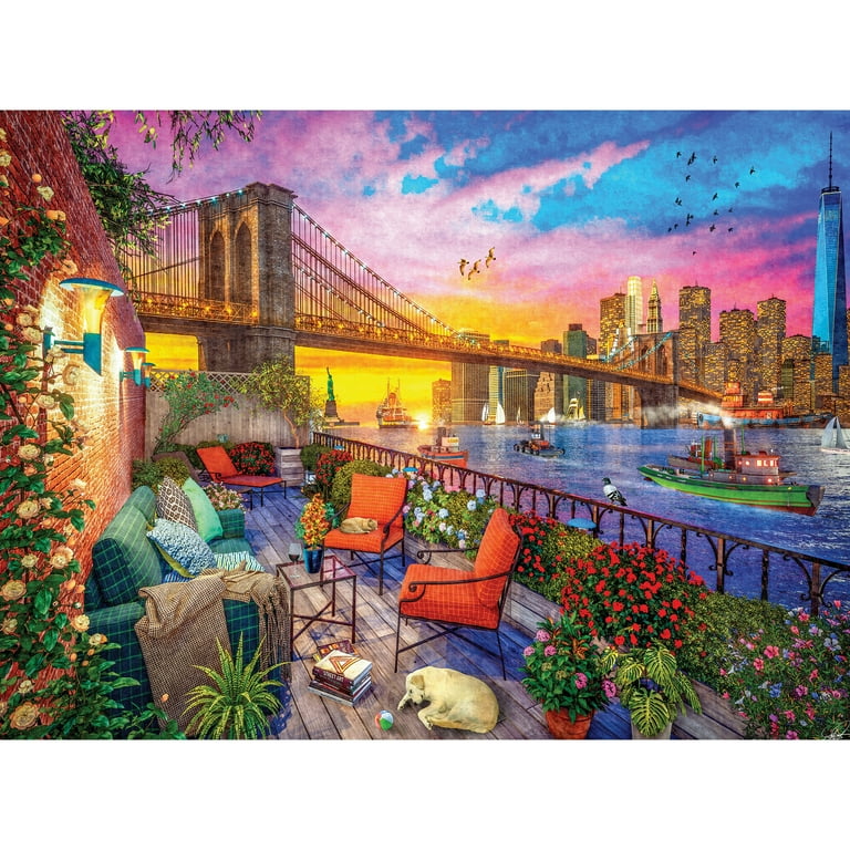 Kodak Premium 1000-Piece Manhattan Balcony Sunset Cork Adult