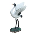 thumbnail image 2 of Outdoor Garden Statue Miniature Sculptures Crane Novelty Free Standing Bird Statues Decoy for Tabletop Lawn Home Swimming Pool Decoration 18cm, 2 of 9