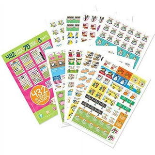 Me & My Big Ideas Stickers 5.5X12 Sheet-Tropical Summer W/Glitter