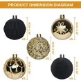 thumbnail image 2 of Boules de Noël en Velours de 2,36 Po, 25 Pcs Décorations Suspendues de Sapin de Noël Floquées Rouges/blanches, pour Décoration Intérieure de Fête de Noël à la Maison, Mariage et Jours Fériés., 2 of 7