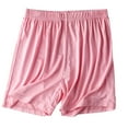 thumbnail image 2 of Yourumao Pajama Shorts for Women Stretchy Elastic Waist Baggy Shorts Comfy Solid Color Pants Plus Size Summer Casual Shorts with Pocket, 2 of 3