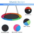 thumbnail image 4 of RedSwing 43" Flying Saucer Tree Swing for Kids, Waterproof Large Round Swings Seat with Adjustable Hanging Straps for Outdoor Indoor Backyard Playground, Six Colors, 4 of 9