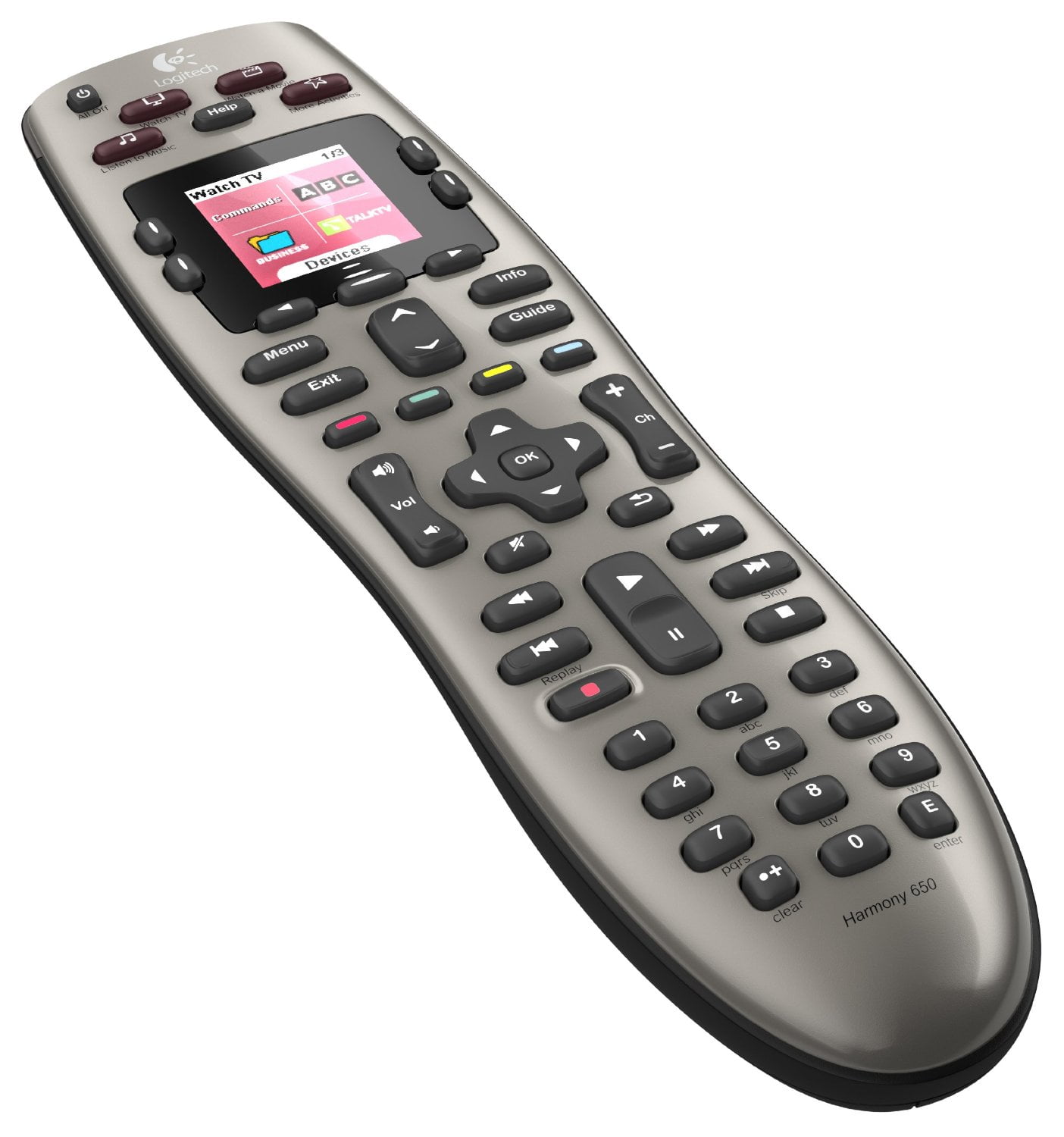 Logitech Universal TV Harmony 650 Infrared Remote Control