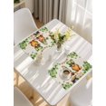 thumbnail image 5 of St. Patrick's Day Placemats Set of 4, Green Gnomes Lucky Shamrocks Vintage Placemats for Dining Table, Place Mats for Kitchen Tabletop, Waterproof Wipeable Dining Table Mats Set, 5 of 9