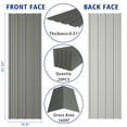 thumbnail image 7 of 20PCS 160ft² Metal Roofing Panels 61.02”x18.9” Corrugated Metal Sheets Galvanized Exterior Siding Roofing Materials for Outdoor House Garages Sheds Pergola Gazebo Chicken Coop Stables, Grey, 7 of 7
