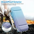 thumbnail image 4 of Fintie Carrying Case for Nintendo Switch OLED Model 2021/Switch 2017, [Shockproof] Hard Shell Protective Cover Travel Bag w/10 Game Card Slots, Evening Ombre, 4 of 8