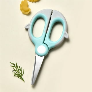 Safety Protection Food Scissors Safety Lock Portable Children's Ceramic  Scissors Complementary Food Tool Kitchen Scissor