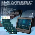 thumbnail image 3 of Logia 7-in-1 Wireless Self-Charging Weather Station with Wi-Fi, Solar Cell & 7” LCD HD Display, 3 of 9