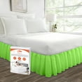 thumbnail image 1 of SGI Bedding 16 Inch Ruffled Bedskirt | Microfiber Ruffled Bed Skirt | Fade-Resistant, Wrinkle-free, Anti-static, Decorative, Extra Storage Space, Clutter-Free |California King, Parrot Green, 1 of 6