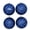 Blue Glitter, variant on 4-Count Champagne Mercury-Style Ball Shatterproof Christmas Ornaments, 6", by Holiday Time
