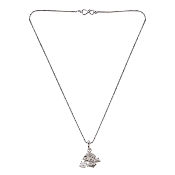 Efulgenz Silver Plated Cubic Zirconia Zodiac Sign Pendant Chain Constellation Necklace Jewelry Birthday Gift