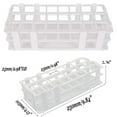 thumbnail image 2 of 4Pcs Plastic Test Tube Rack 24 Holes Lab Test Tube Rack Holder for 25mm Test Tubes, Detachable, White, 2 of 4