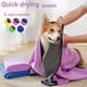 thumbnail image 2 of Pet Towel Quick Dry Dog Towel Bath Robe Soft Fiber Absorbent Cat Bath Towel Convenient Pet Cleaning Washcloth Pet Accessories ShopWise Round, 2 of 12
