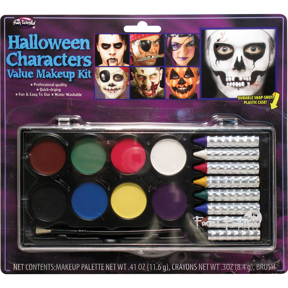 Face Painting Makeup Kit Adult Halloween Accessory - Walmart.com ...