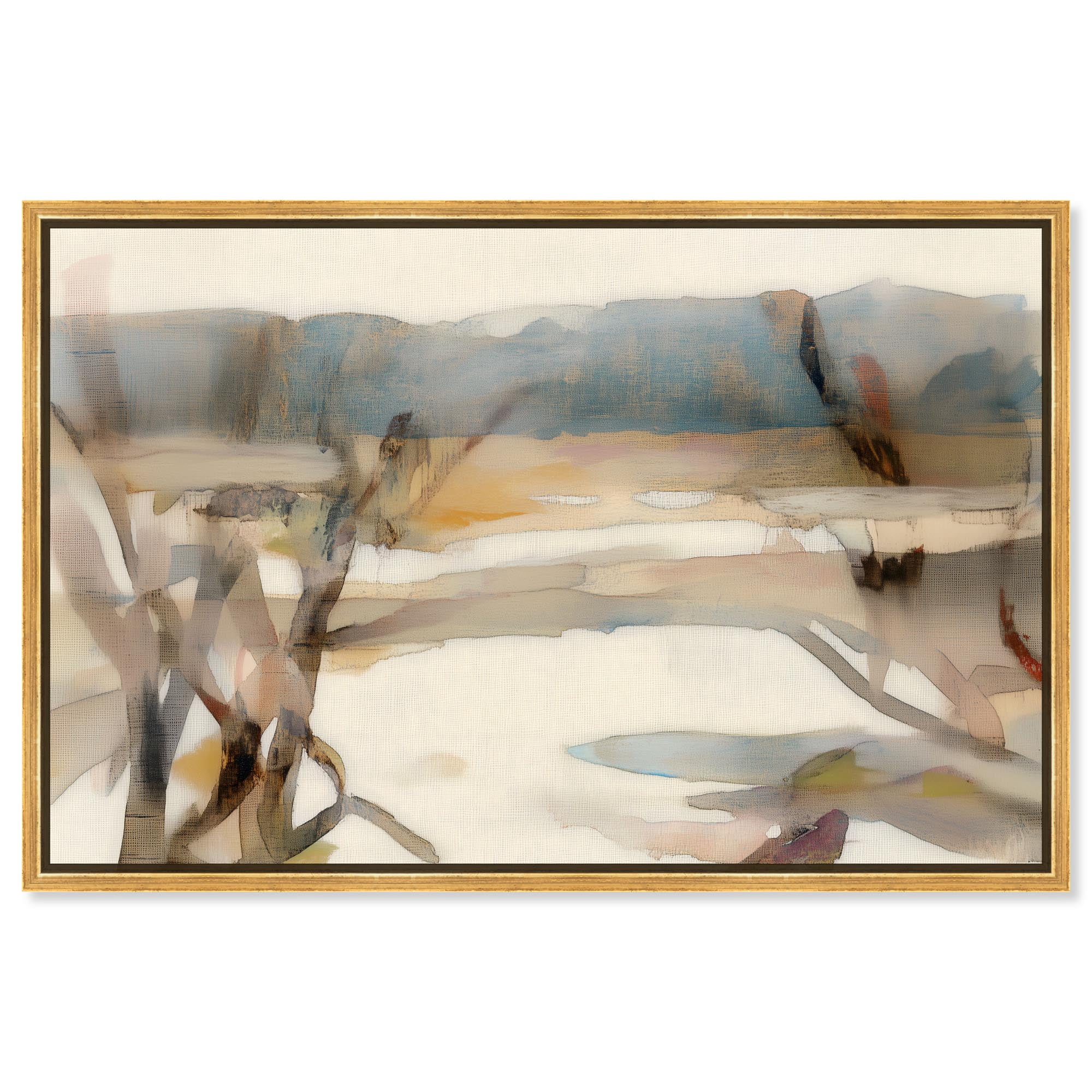 Fading Vista II Canvas Print Abstract Decor by Art Remedy Gold Frame 15 x 10