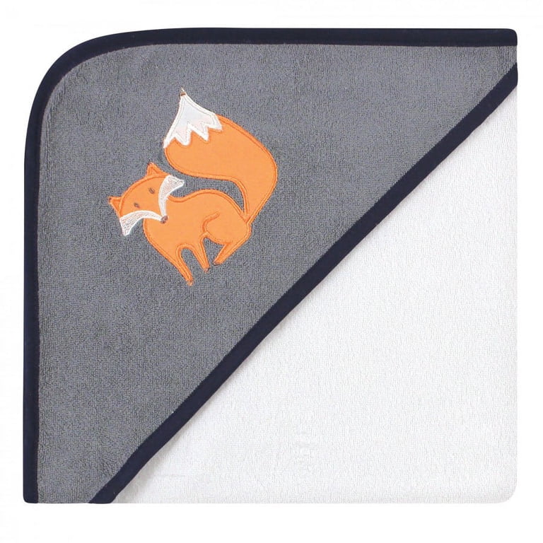 Hudson Baby Unisex Baby Animal Face Hooded Towel, Nerdy...
